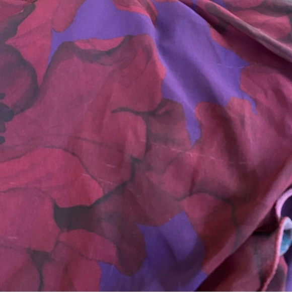 Hutch Kya Wrap Dress Long Sleeve in Purple Floral Chiffon Size Small - Picture 12 of 13